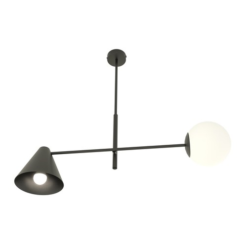 Hermes 2 Svart ljuskrona - Ø15 cm, E14, 230V, utan ljuskälla