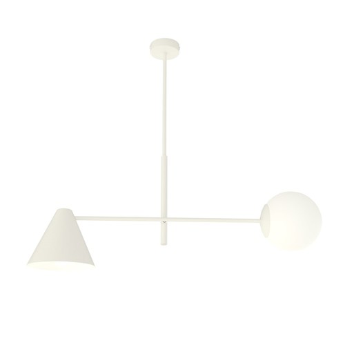 Hermes 2 Vit ljuskrona - Ø15 cm, E14, 230V, utan ljuskälla
