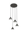 Elit 4 Premium Svart pendellampa - GX53, 230V, utan ljuskälla