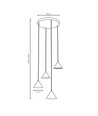 Elit 4 Premium Svart pendellampa - GX53, 230V, utan ljuskälla