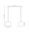 Epoca 2 Beige pendellampa - Ø38 cm, E27, 230V, utan ljuskälla