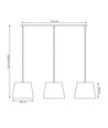 Epoca 3 Mix pendellampa - Ø38 cm, E27, 230V, utan ljuskälla