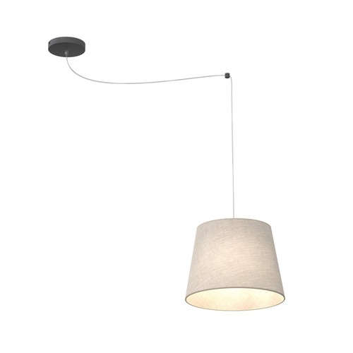 Ascot 1 Beige pendellampa - Ø38 cm, E27, 230V, utan ljuskälla
