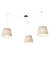 Ascot 3 Beige pendellampa - Ø38 cm, E27, 230V, utan ljuskälla