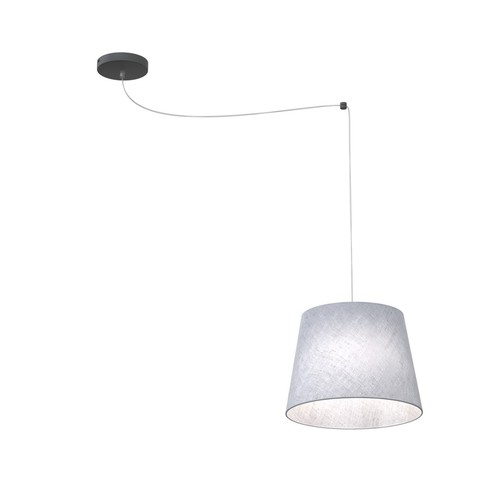 Ascot 1 Grå pendellampa - Ø38 cm, E27, 230V, utan ljuskälla