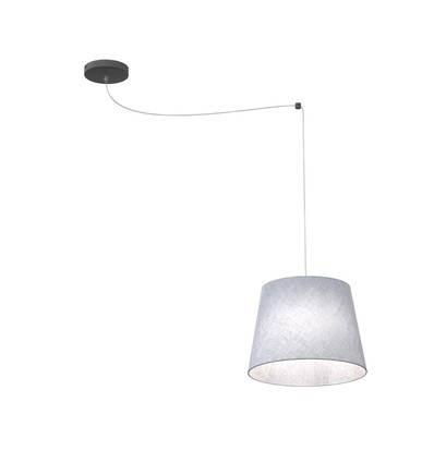 Ascot 1 Grå pendellampa - Ø38 cm, E27, 230V, utan ljuskälla