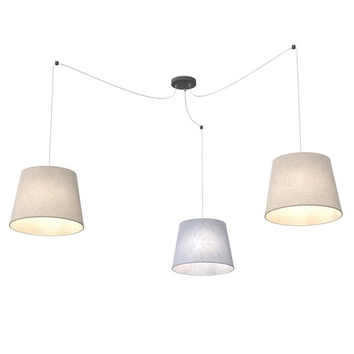 Ascot 3 Mix pendellampa - Ø38 cm, E27, 230V, utan ljuskälla