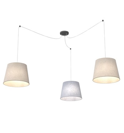 Ascot 3 Mix pendellampa - Ø38 cm, E27, 230V, utan ljuskälla