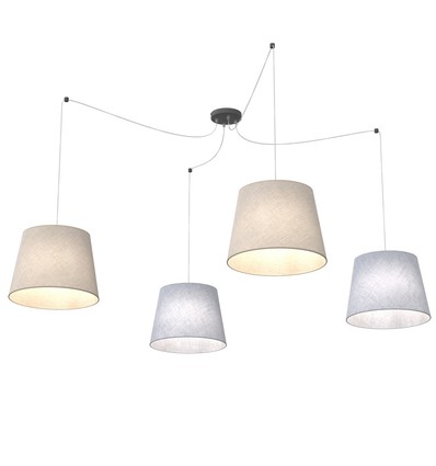 Ascot 4 Mix pendellampa - Ø38 cm, E27, 230V, utan ljuskälla