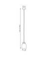 Target 1 Svart pendellampa - Ø11 cm, E27, 230V, utan ljuskälla