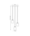 Target 3 Svart Prem pendellampa - Ø11 cm, E27, 230V, utan ljuskälla