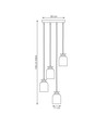 Target 4 Svart Prem pendellampa - Ø11 cm, E27, 230V, utan ljuskälla