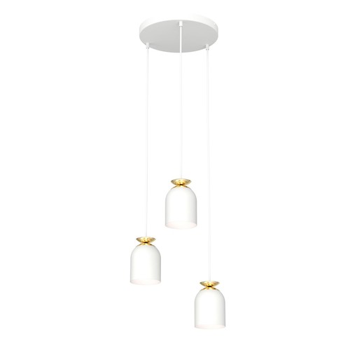 Target 3 Vit Prem pendellampa - Ø11 cm, E27, 230V, utan ljuskälla