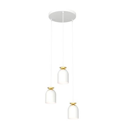 Target 3 Vit Prem pendellampa - Ø11 cm, E27, 230V, utan ljuskälla
