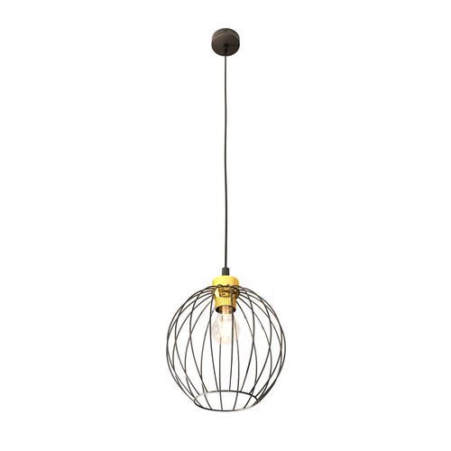 Nando 1 Svart/Guld pendellampa - Ø24 cm, E27, 230V, utan ljuskälla