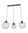 Nando 3 Svart pendellampa - Ø24 cm, E27, 230V, utan ljuskälla
