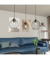 Nando 3 Svart pendellampa - Ø24 cm, E27, 230V, utan ljuskälla