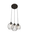 Nando 3PREM Svart pendellampa - Ø24 cm, E27, 230V, utan ljuskälla