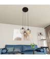 Nando 3PREM Svart pendellampa - Ø24 cm, E27, 230V, utan ljuskälla