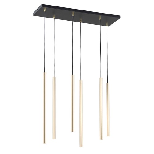 Selter 6 Guld pendellampa - Ø2 cm, G9, 230V, utan ljuskälla