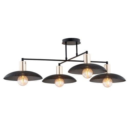 Spirit 4 Svart takkrona - Ø30 cm, E27, 230V, utan ljuskälla