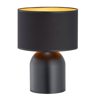 Aspen LN1 Svart/Guld bordslampa - Ø25 cm, E27, 230V, utan ljuskälla