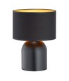 Aspen LN1 Svart/Guld bordslampa - Ø25 cm, E27, 230V, utan ljuskälla