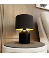 Aspen LN1 Svart/Guld bordslampa - Ø25 cm, E27, 230V, utan ljuskälla