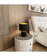 Aspen LN1 Svart/Guld bordslampa - Ø25 cm, E27, 230V, utan ljuskälla