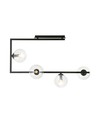 Soma 4 Svart/Transparent taklampa - Ø14 cm, E14, 230V, utan ljuskälla
