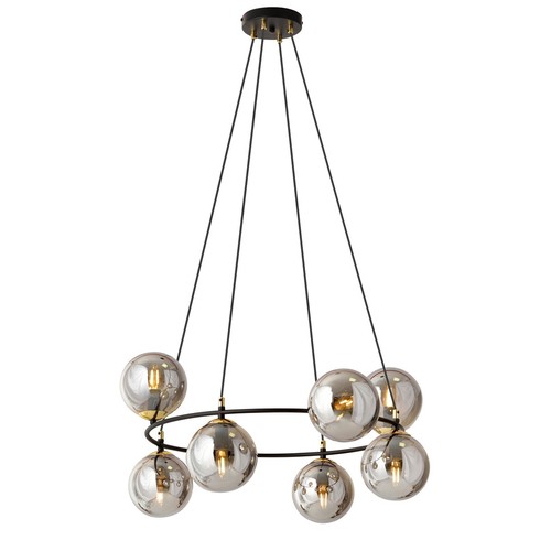 Azura 8 Svart/Grafit pendellampa - Ø14 cm, E14, 230V, utan ljuskälla