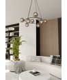 Azura 8 Svart/Grafit pendellampa - Ø14 cm, E14, 230V, utan ljuskälla