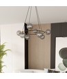 Azura 8 Svart/Grafit pendellampa - Ø14 cm, E14, 230V, utan ljuskälla