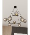 Azura 8 Svart/Grafit pendellampa - Ø14 cm, E14, 230V, utan ljuskälla