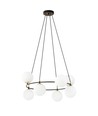 Azura 8 Svart/Opal pendellampa - Ø14 cm, E14, 230V, utan ljuskälla
