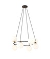 Azura 8 Svart/Opal pendellampa - Ø14 cm, E14, 230V, utan ljuskälla