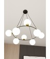 Azura 8 Svart/Opal pendellampa - Ø14 cm, E14, 230V, utan ljuskälla