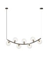 Ritz 7 Svart/Transparent pendellampa - Ø14 cm, E14, 230V, utan ljuskälla