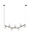 Ritz 7 Svart/Transparent pendellampa - Ø14 cm, E14, 230V, utan ljuskälla