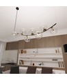 Ritz 7 Svart/Transparent pendellampa - Ø14 cm, E14, 230V, utan ljuskälla