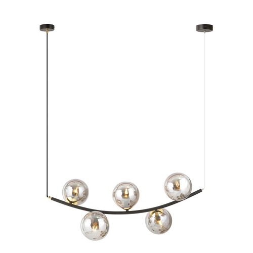 Ritz 5 Svart/Grafit pendellampa - Ø14 cm, E14, 230V, utan ljuskälla