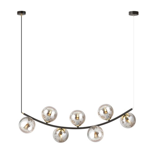 Ritz 7 Svart/Grafit pendellampa - Ø14 cm, E14, 230V, utan ljuskälla