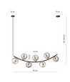 Ritz 7 Svart/Grafit pendellampa - Ø14 cm, E14, 230V, utan ljuskälla