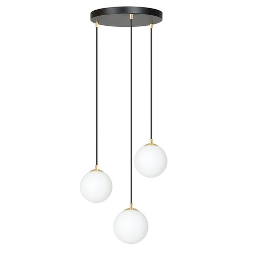 Royal 3 Svart pendellampa - Ø14 cm, E14, 230V, utan ljuskälla