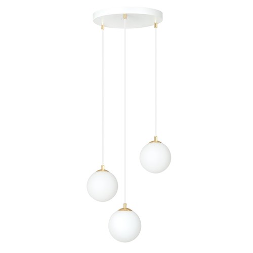 Royal 3 Vit pendellampa - Ø14 cm, E14, 230V, utan ljuskälla