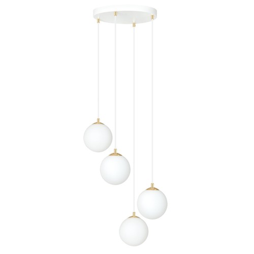 Royal 4 Vit pendellampa - Ø14 cm, E14, 230V, utan ljuskälla