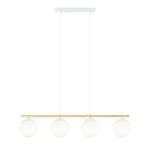 Allora 4 Vit/Opal pendellampa - Ø14 cm, E14, 230V, utan ljuskälla