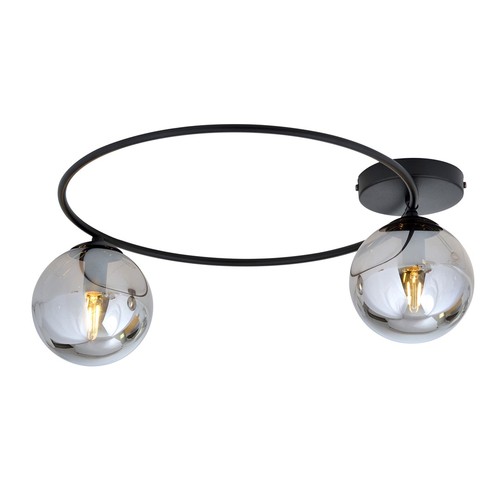 Sopra 2 Svart/Grafit taklampa - Ø14 cm, E14, 230V, utan ljuskälla