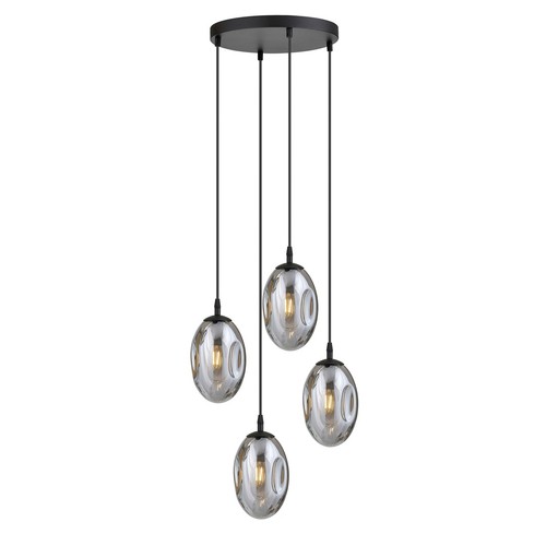 Astral 4 Svart Premium Grafit pendellampa - Ø12 cm, E14, 230V, utan ljuskälla
