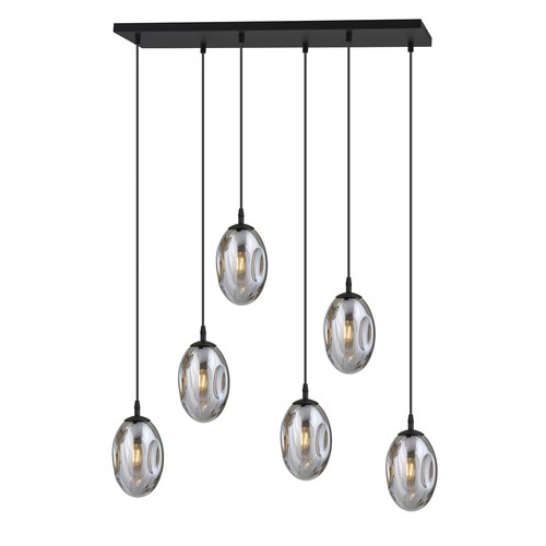 Astral 6 Svart/Grafit pendellampa - Ø12 cm, E14, 230V, utan ljuskälla